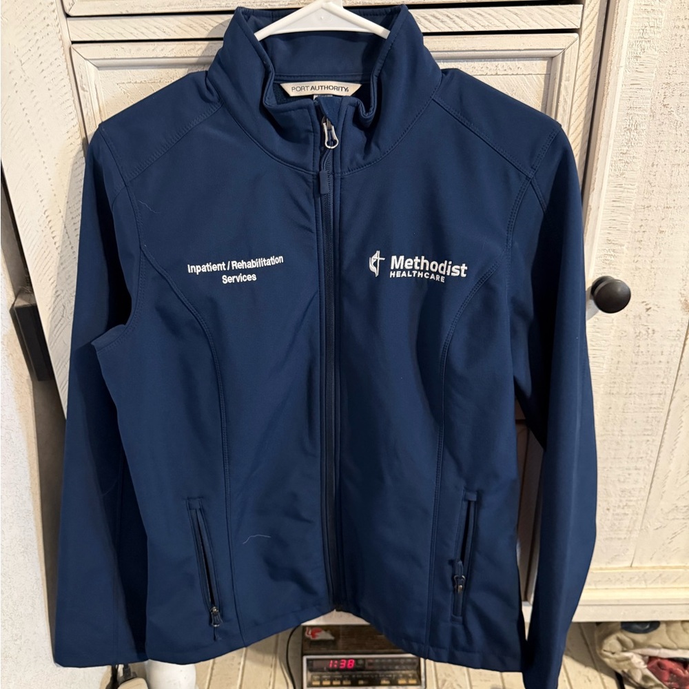Port Authority Deep Blue Softshell Jacket - image 2